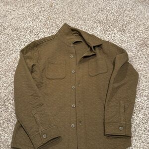 Dark Olive Button Up Shirt